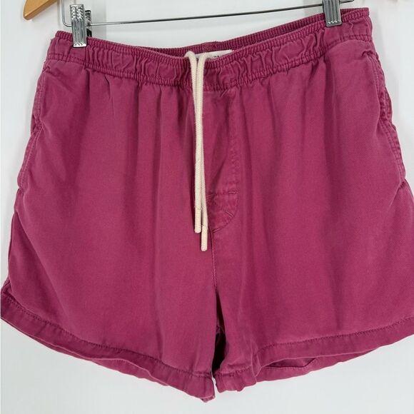 Zara Men’s Elastic Waist Pull On Shorts in Pink | Medium - Picture 3 of 7